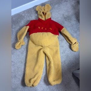Vintage Winnie The Pooh Plush Costume Child 4-6 Disney Store Halloween Costume